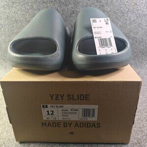 Adidas Yeezy Slide Slate Marine Sz 12 ID2349 w/ Box & Tag